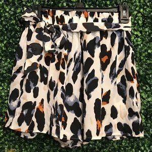 Cheetah print shorts